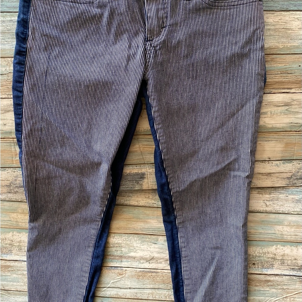 Prana Striped Blue and White Women Jeans